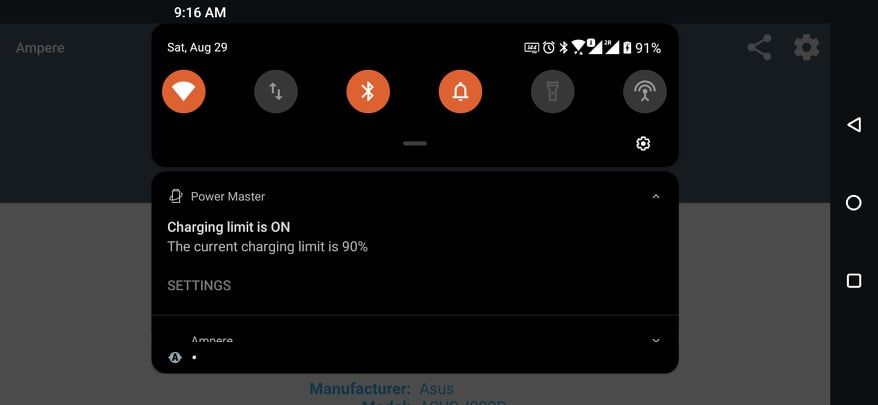 ASUS ROG Phone 3 battery limit feature
