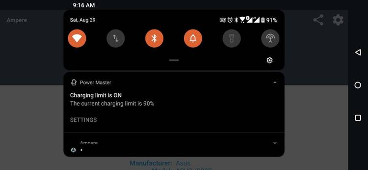 ASUS ROG Phone 3 battery limit feature