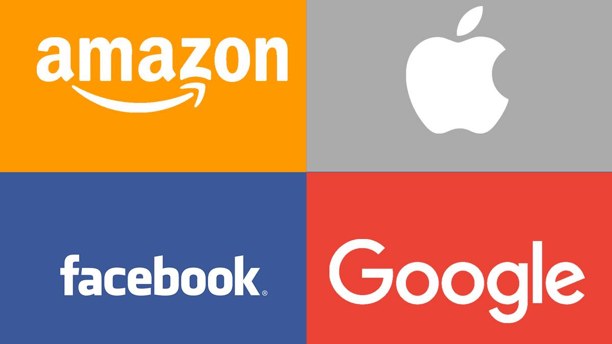 Amazon Apple Facebook Google -- Antitrust Monopoly -- Logo Feature Image