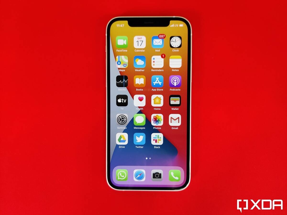 iPhone 12's 6.1-inch OLED screen.