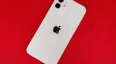 iPhone 12 laying flat.
