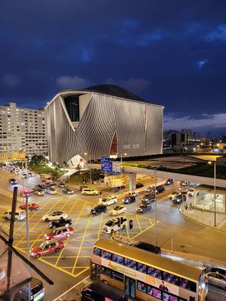 Fold 2 shot of the Xiqu Center in Hong Kong.