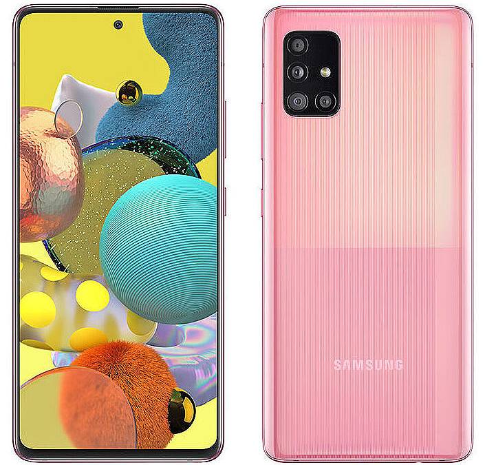 Samsung Galaxy A51 5G in pink