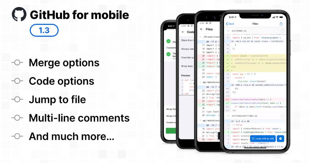 GitHub for Android and iOS reaches version 1.3 with multi-line comment ...