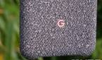 Google Pixel 5 in fabric case outside