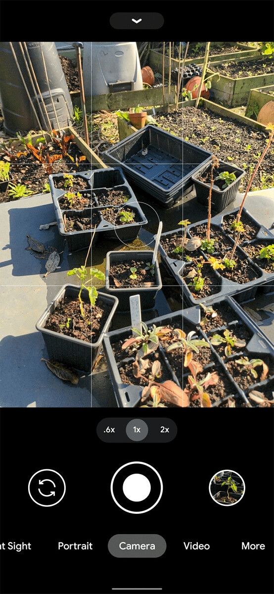 Google Pixel 5 new camera UI viewfinder