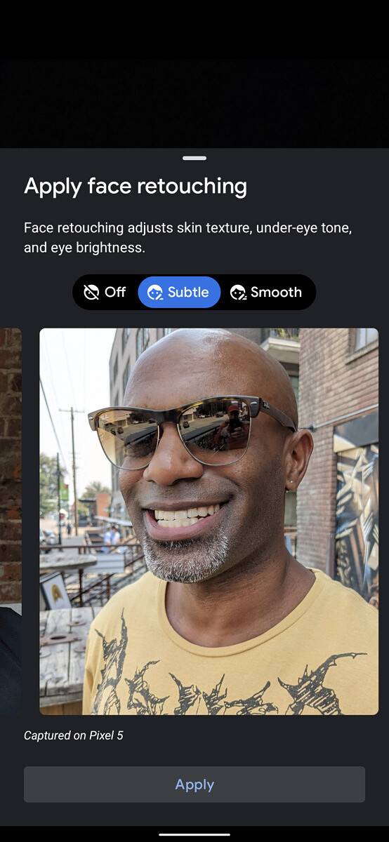 google face retouching subtle