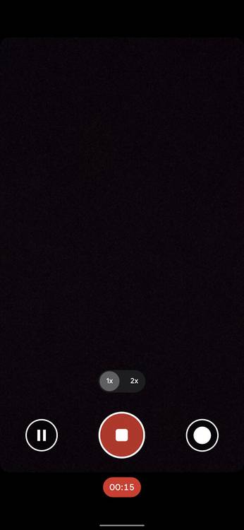 google camera 8.0 video record button