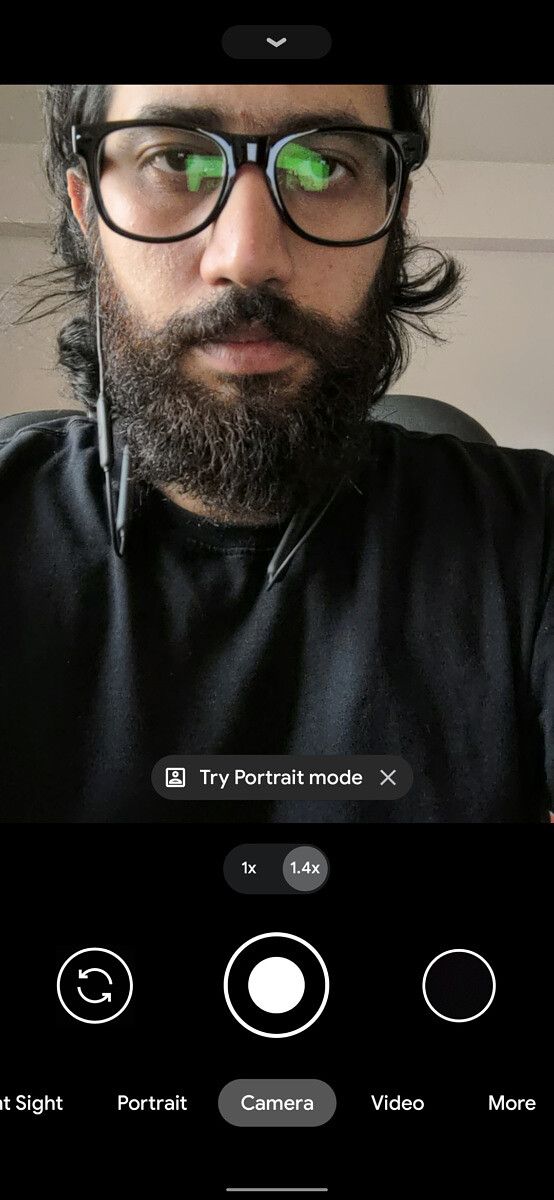 google camera 8 selfie try portrait mode hint