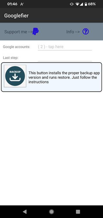 Restore back up and LZ Play on Huawei and Honor devices