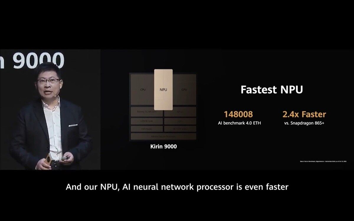 HiSilicon Kirin 9000 fastest NPU