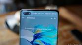 The Mate 40 Pro with a dual selfie camera.