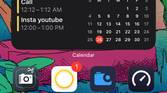 iOS Smart Stack displaying shortcuts to send a Twitter DM or message a Facebook friend.