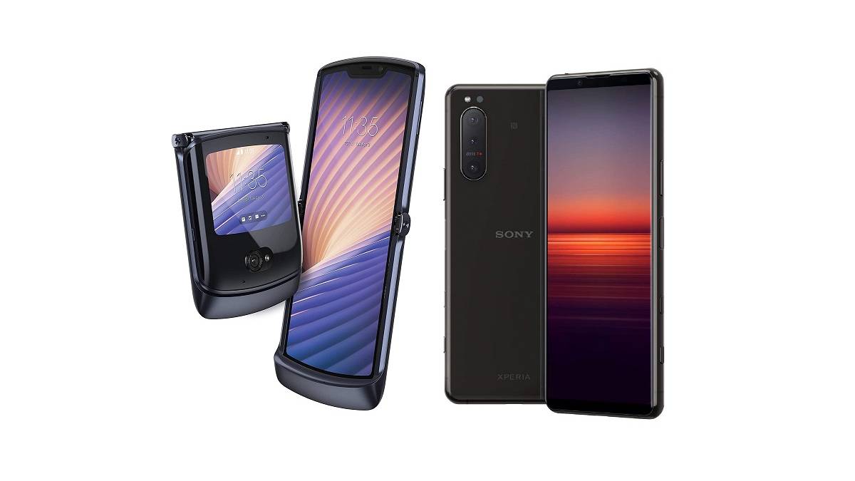 Motorola Razr 5G and Sony Xperia 5 II