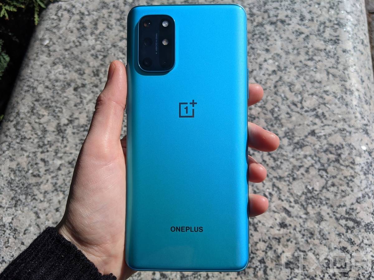 OnePlus-8T-Aquamarine-Green-Back-Looking-Blue