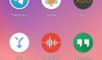 3x3 app grid layout with a couple of app icons