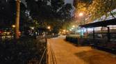 S20-FE ultra wide shot of walkway at night