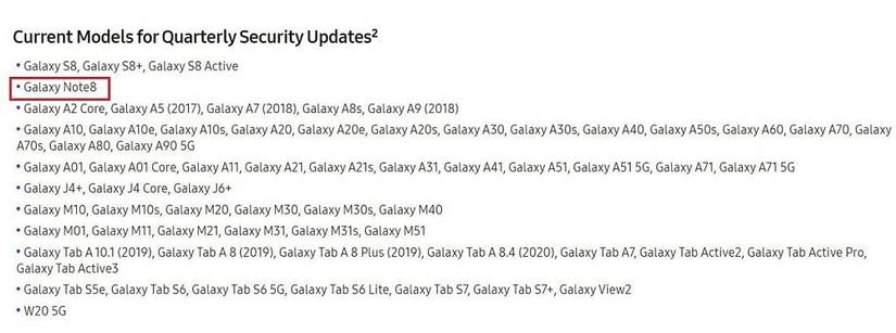 Samsung Note 8 Software Update Samsung Galaxy Note 8 security updates dropped from monthly to ...