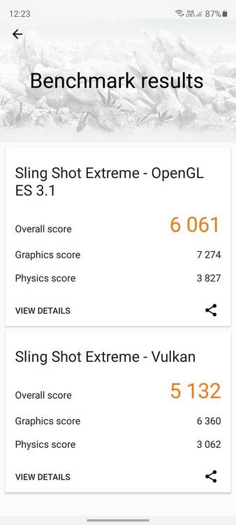 Samsung Galaxy S20 FE 3DMark scores