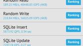 Samsung Galaxy S20 FE AndroBench results