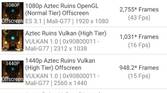 Samsung Galaxy S20 FE GFXBench results