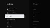 Google Chromecast with Google TV settings panel