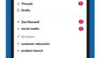 Slack Main Menu