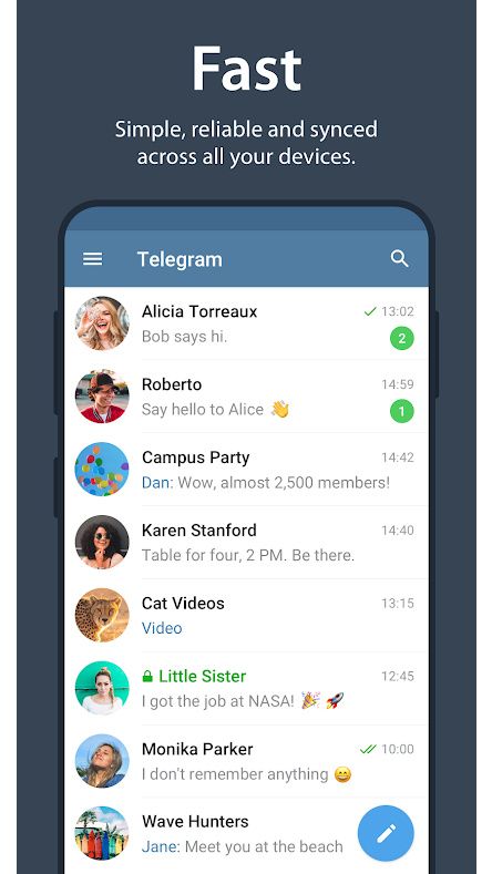 Telegram Main Menu