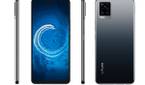 Black Vivo V20 in all angles on white background