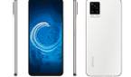 White Vivo V20 in all angles on white background