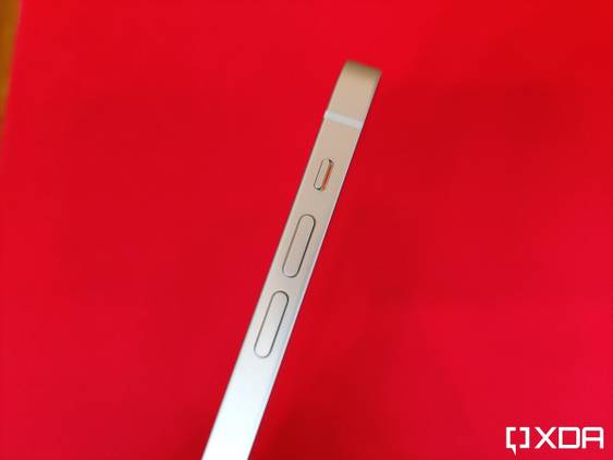 iPhone 12's flat sides.