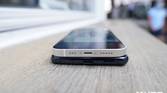 iPhone 12 and Galaxy S20 FE stacked on top of each other.