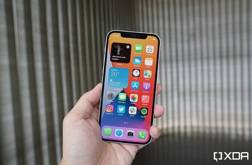 iPhone 12's 6.1-inch OLED screen.