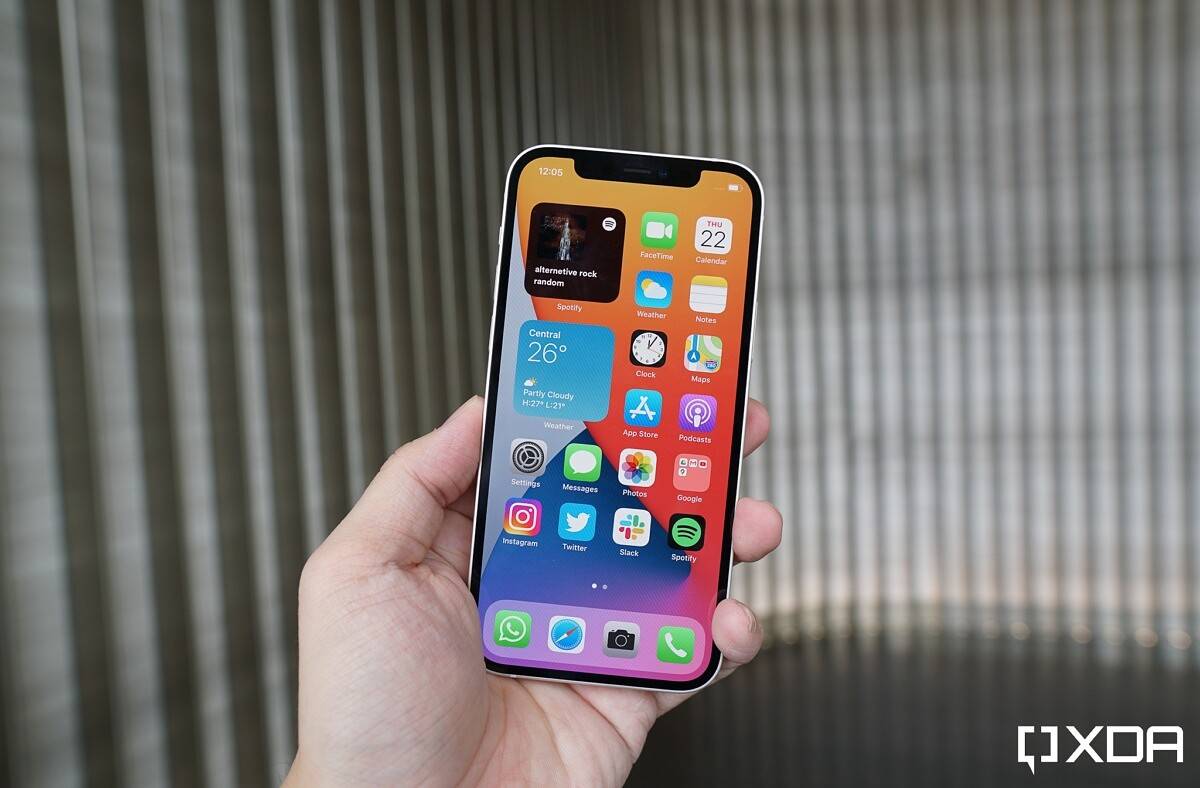 iPhone 12's 6.1-inch OLED screen.