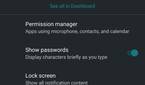 LineageOS Permissions Hub under Privacy