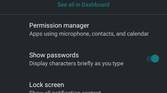 LineageOS Permissions Hub under Privacy