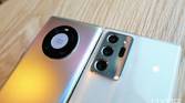 Samsung's Note 20 Ultra camera module and Huawei's circular module.