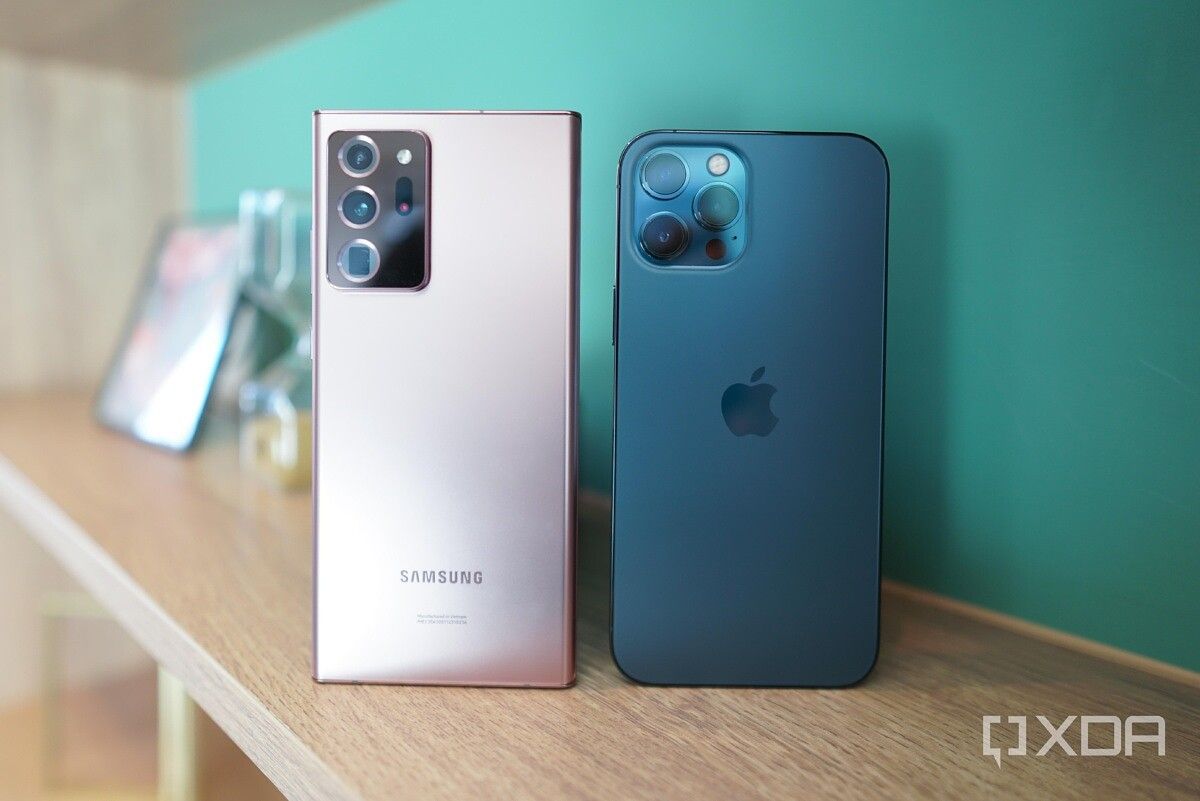 iPhone 12 Pro Max and Galaxy Note 20 Ultra