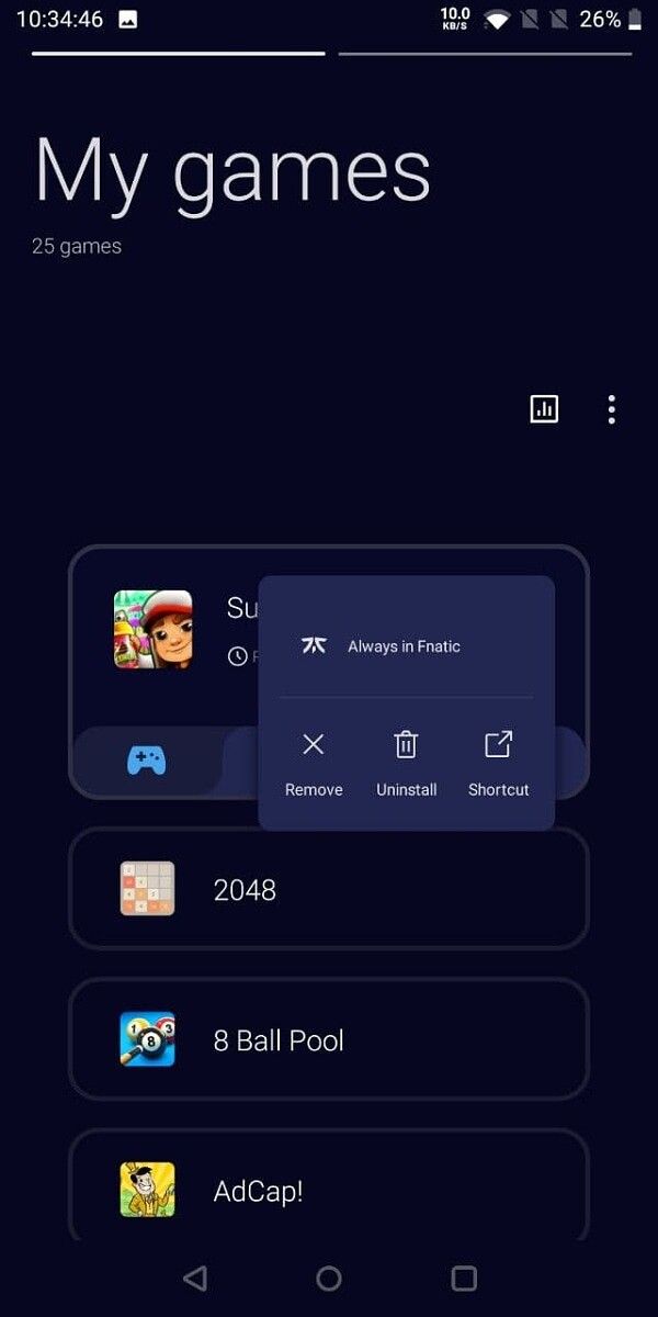 OnePlus Game Space 2.5.0 OxygenOS 11 UI update (2)