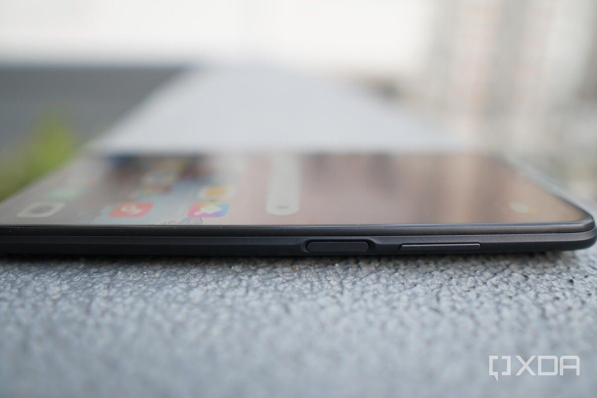 Right side of POCO M3 with an in-display scanner