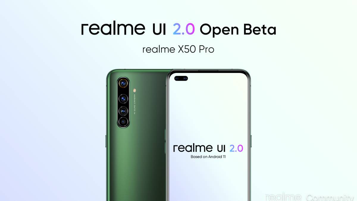 Realme UI 2.0 Open Beta based on Android 11 for Realme X50 Pro