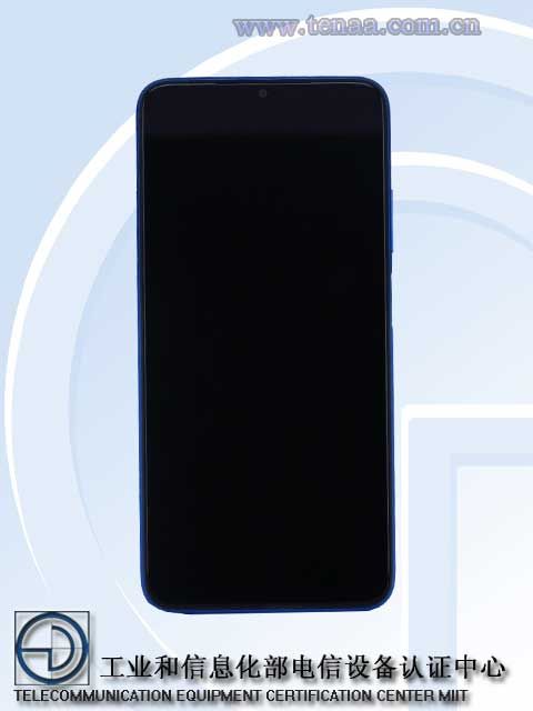 Redmi Note 10 4G front panel TENAA