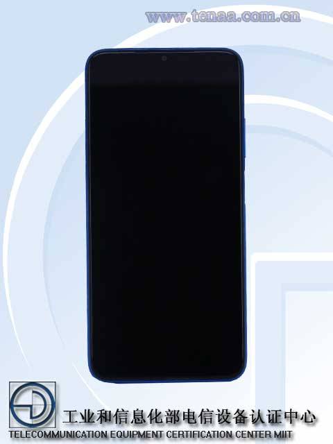 Redmi Note 10 4G front panel TENAA