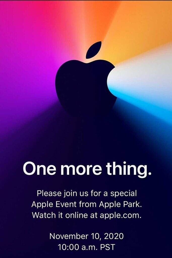Apple to hold “One More Thing” event on November 10
