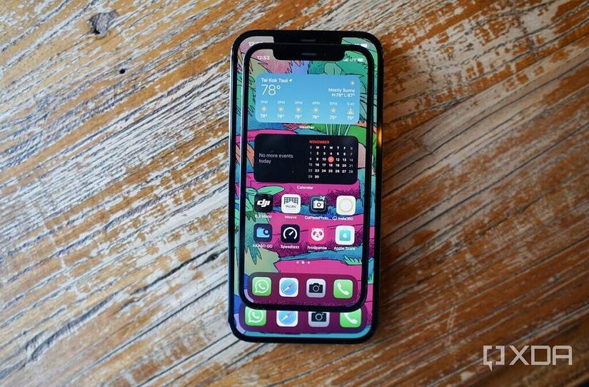 iPhone 12 Mini stacked on top of an iPhone 12 Pro Max.
