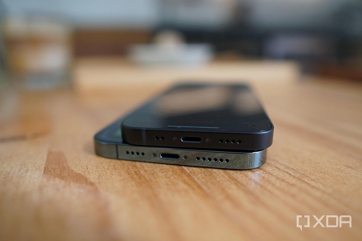 iPhone 12 Mini on top of the 12 Pro Max