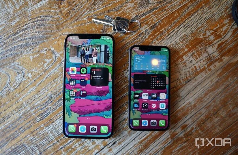 The iphone 12 Pro Max and the 12 Mini