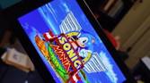 Nintendo Switch with Sonic Mania title screen