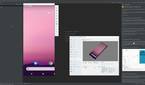 Android Studio Arctic Fox rollable phone emulator