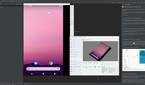 Android Studio Arctic Fox rollable phone emulator